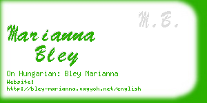 marianna bley business card